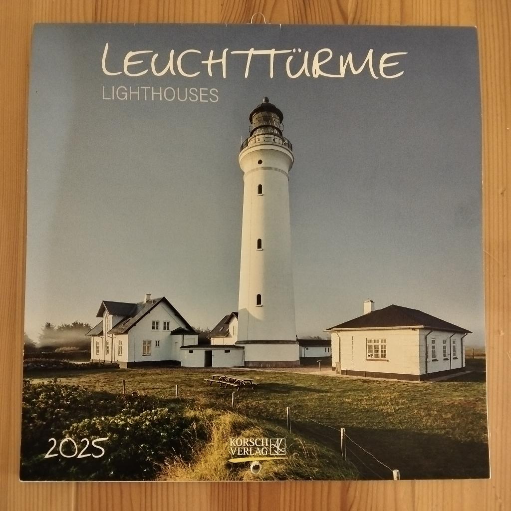 vuurtorenkalender 2025, Ophalen of Verzenden, Maandkalender, Gebruikt
