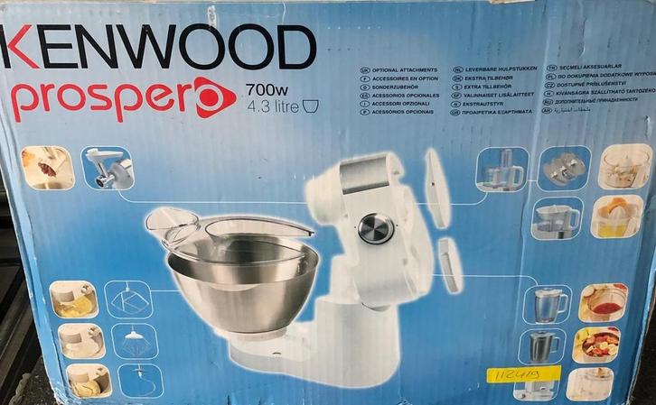 Kenwood prospero keukenmachine, Witgoed en Apparatuur, Keukenmixers, Zo goed als nieuw, 4 liter of meer, 3 snelheden of meer, Ophalen