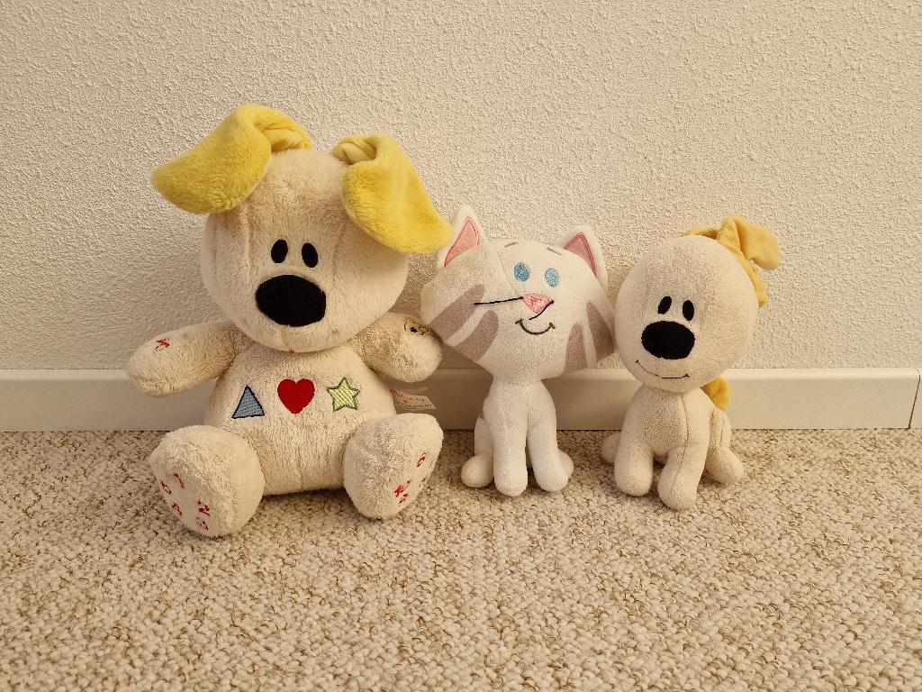 Interactieve sprekende knuffel Pip en Buurpoes, Kinderen en Baby's, Speelgoed | Knuffels en Pluche, Gebruikt, Interactief, Geel