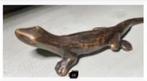 Koperen brocante salamander, 17 cm, Ophalen of Verzenden