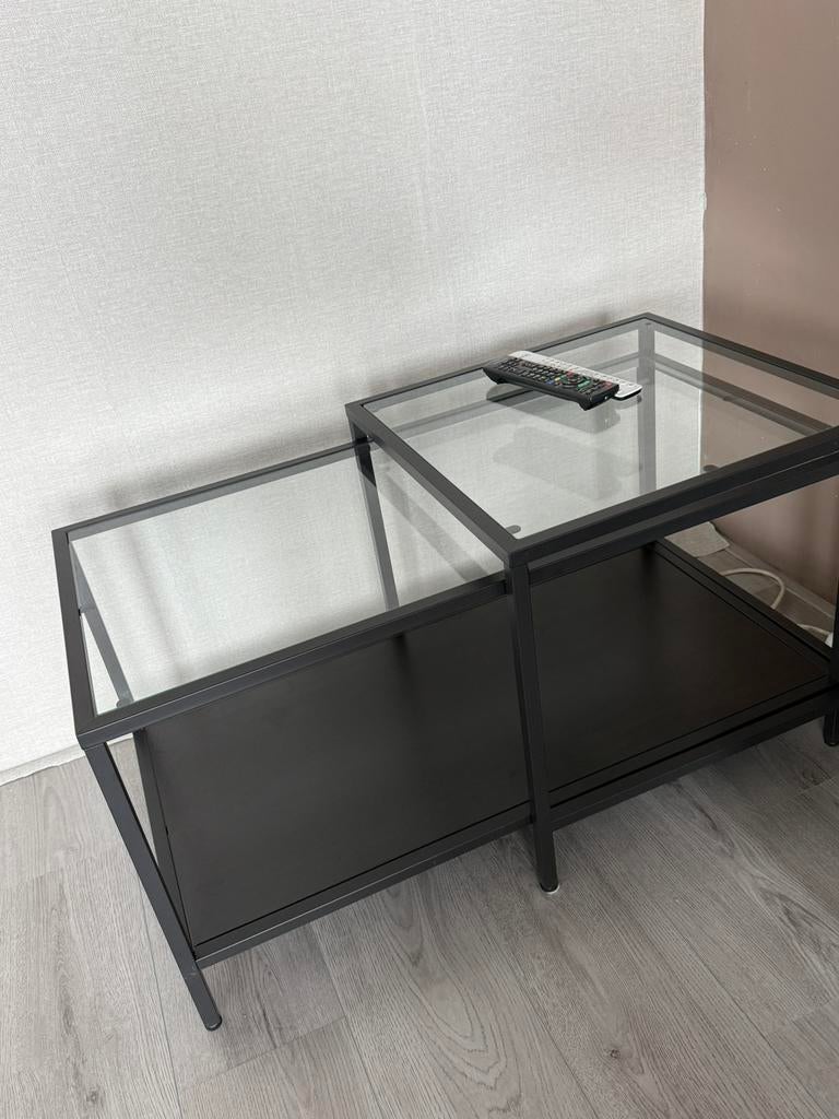 Uit schuifbare salon tafel VITTSJÖ IKEA, Ophalen, 100 tot 150 cm, 50 tot 100 cm, Zo goed als nieuw