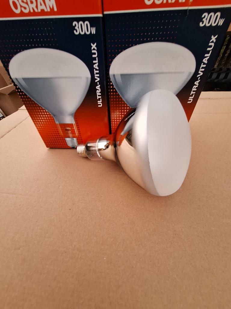 Osram ultra vitalux lampen voor paarden, reptielen ea dieren, Gloeilamp, 60 watt of meer, Nieuw, Uv-a uv-b