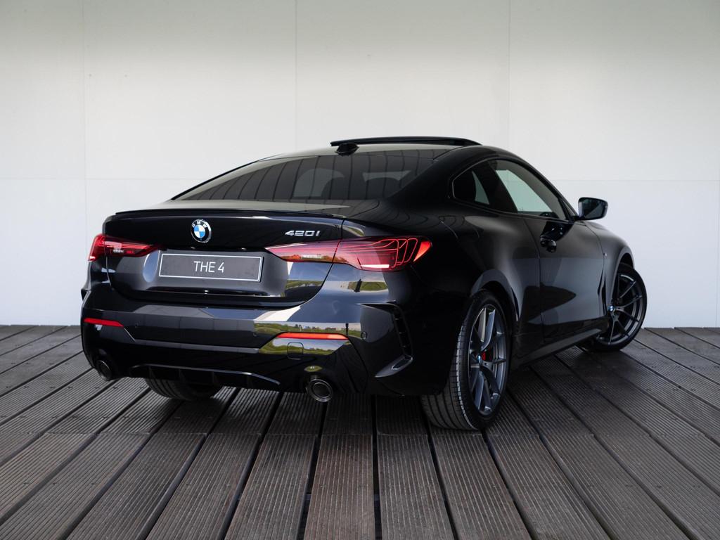 BMW 4 Serie 420i Coupé M Sport Pro | Schuif-/kanteldak | Ha, 1998 cc, Met garantie (alle), 4 stoelen, Zwart