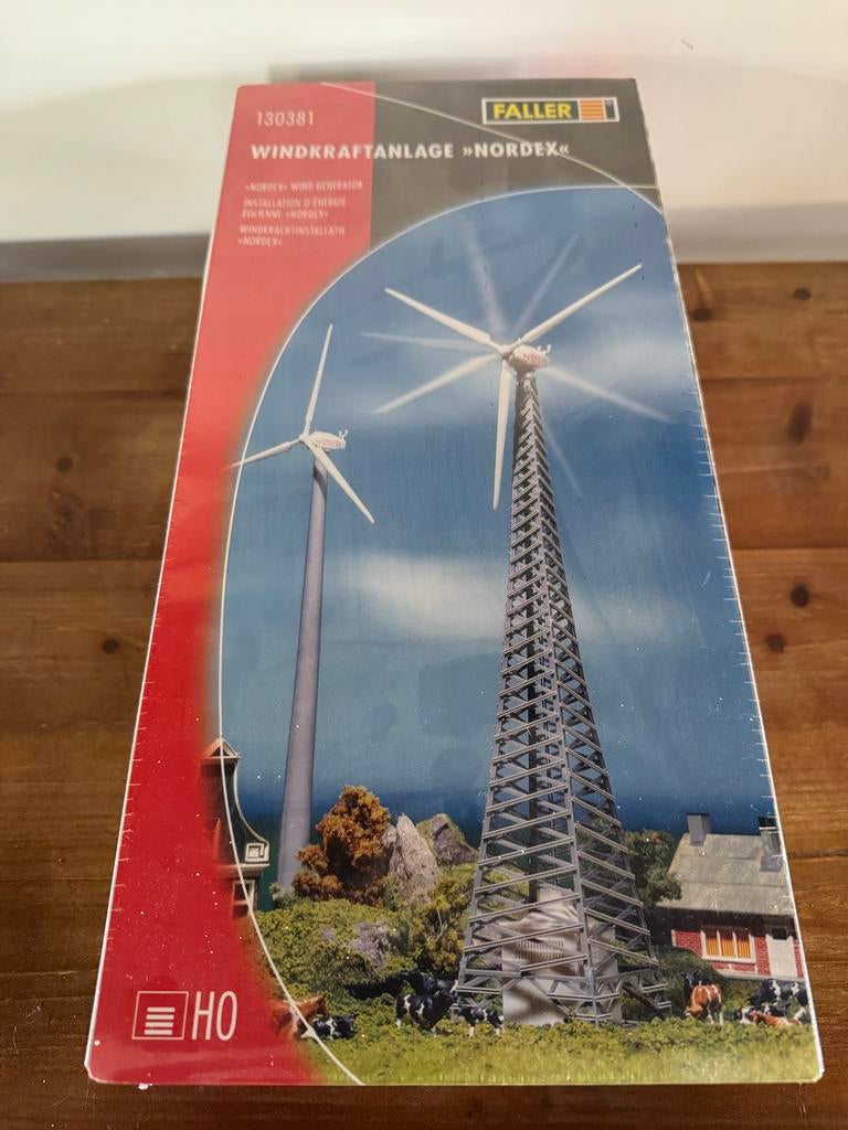 Faller Windmolen Windturbine 1:87 Nieuw in Verpakking, Hobby en Vrije tijd, Modeltreinen | H0, Nieuw, Brug, Tunnel of Gebouw, Gelijkstroom of Wisselstroom