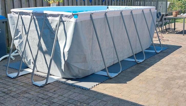 Bestway zwembad: 4.12m x 2.01m x 1.22mm incl. zandfilterpomp, Tuin en Terras, Zwembaden, Zo goed als nieuw, Opzetzwembad, 80 tot 120 cm