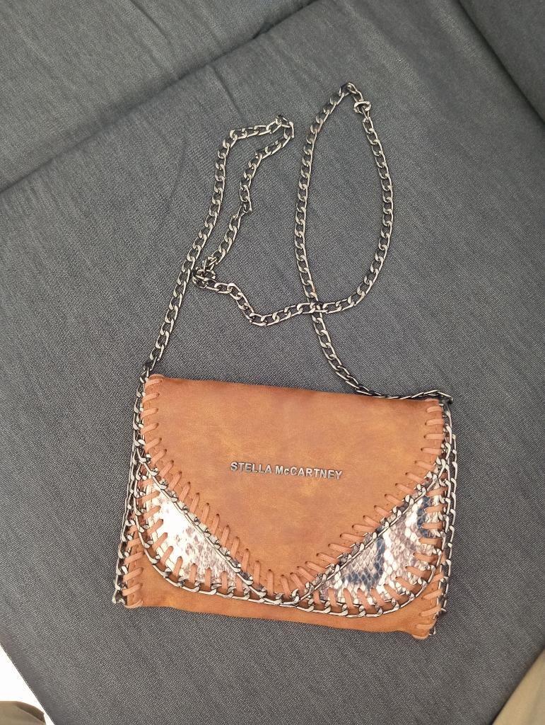 Schouders tas van Stella Mc Cartney, Overige merken, Bruin, Ophalen of Verzenden, Zo goed als nieuw