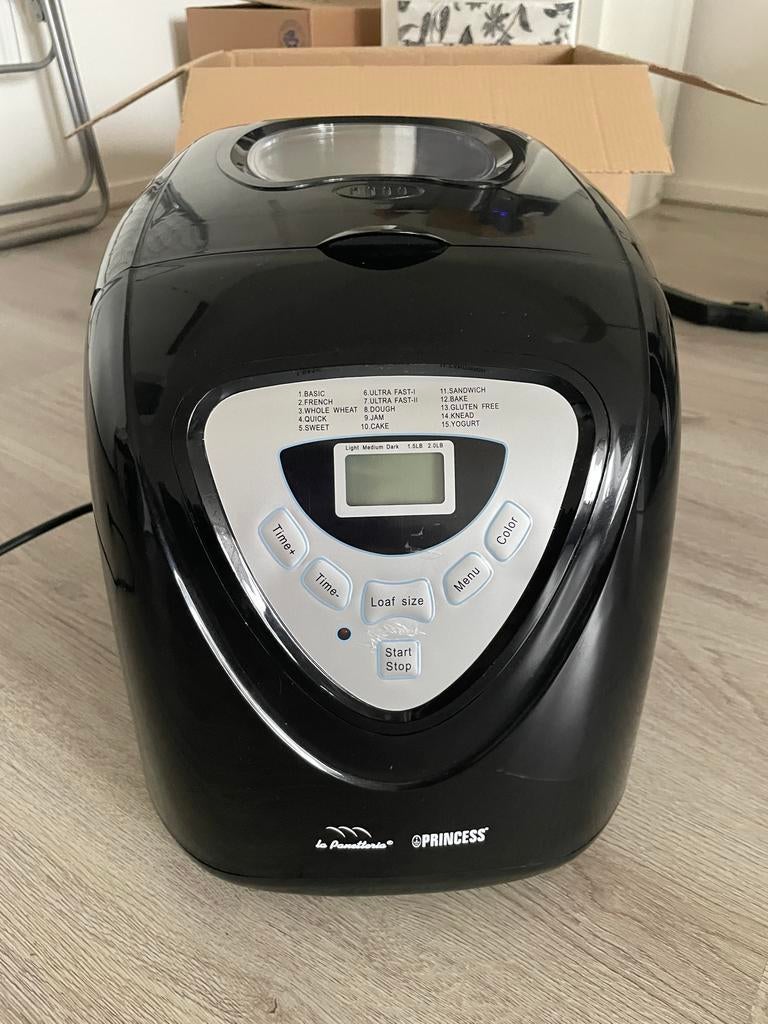 Princess Broodbakmachine - 15 programma’s en timer, Met timer, Gebruikt, 800 tot 1200 gram deeg, Ophalen of Verzenden