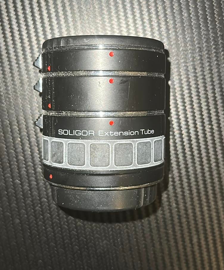 Soligor Extension Tube Set 12/20/36mm - Nikon F, Ophalen of Verzenden, Zo goed als nieuw, Overige typen
