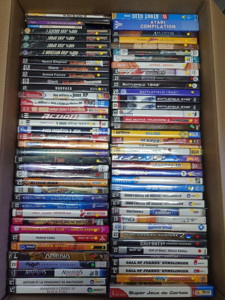 Grote partij PC games, 1 speler, Ophalen, Zo goed als nieuw, Vanaf 3 jaar