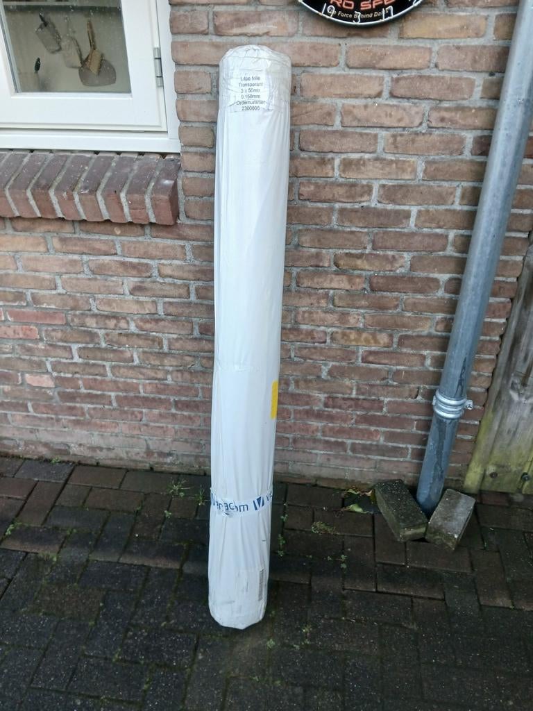 Volle rol dampdichte folie 0.15mm dik, Ophalen