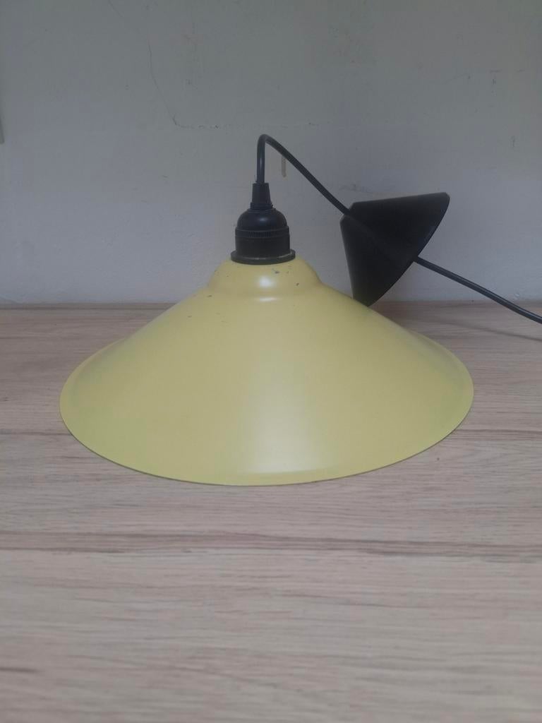 Lichtgele vintage Ikea Lyra hanglamp., Ophalen of Verzenden, Minder dan 50 cm