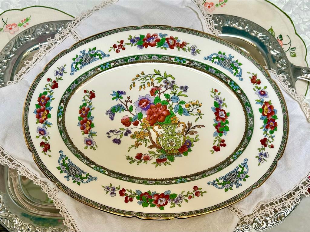Paragon Tree of Kashmir Ovale Serveerschaal, Antiek en Kunst, Antiek | Servies los, Ophalen of Verzenden