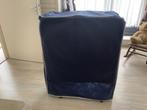 Opklapbaar bed met hoes, Gebruikt, 80 cm, Metaal, Overige kleuren