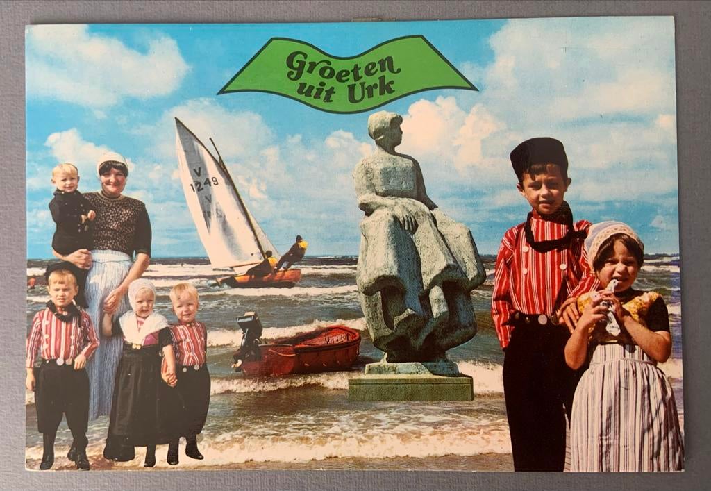 Groeten uit Urk, Ophalen of Verzenden, 1960 tot 1980, Gelopen, Flevoland