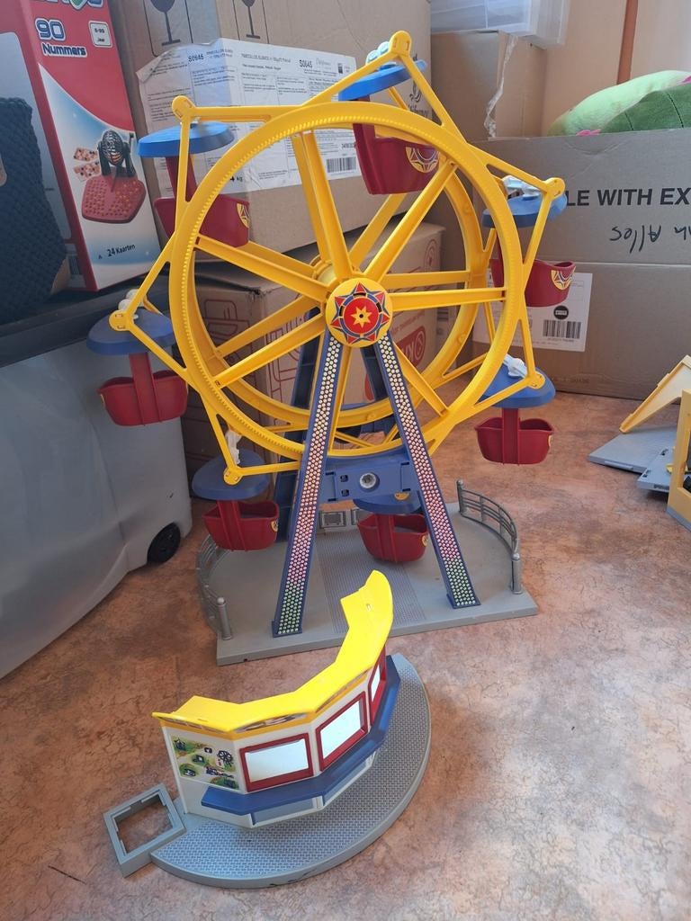 Grote partij Playmobil met reuzenrad, Kinderen en Baby's, Speelgoed | Playmobil, Ophalen, Gebruikt, Los playmobil