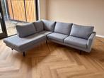Grijze hoekbank, Huis en Inrichting, Banken | Bankstellen, Ophalen, Gebruikt, Vierpersoons of meer, Stof