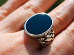 Vanoli 925 zilveren heren ring met onyx maat 21,25, Sieraden, Tassen en Uiterlijk, Ringen, Vanoli, 20 of groter, Heer, Nieuw