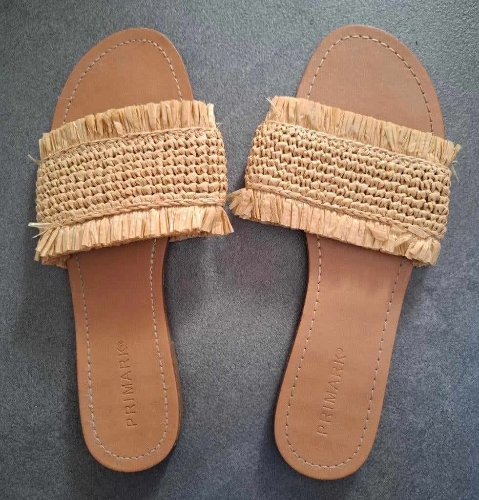 Hippe slippers, 40, Ibiza style/boho, prima staat, Slippers, Overige kleuren, Primark, Ophalen of Verzenden