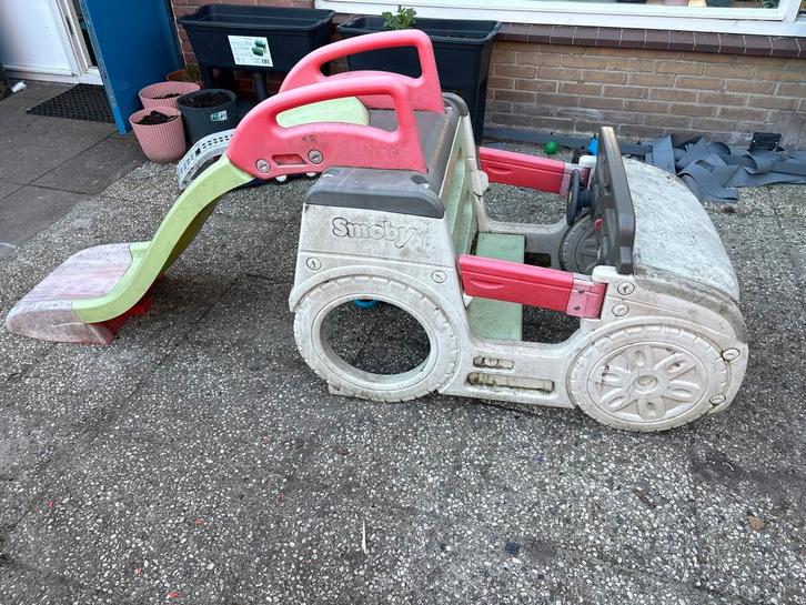 Smoby Speelauto met Glijbaan - Gratis Af te Halen, Kinderen en Baby's, Speelgoed | Buiten | Speeltoestellen, Gebruikt, Glijbaan