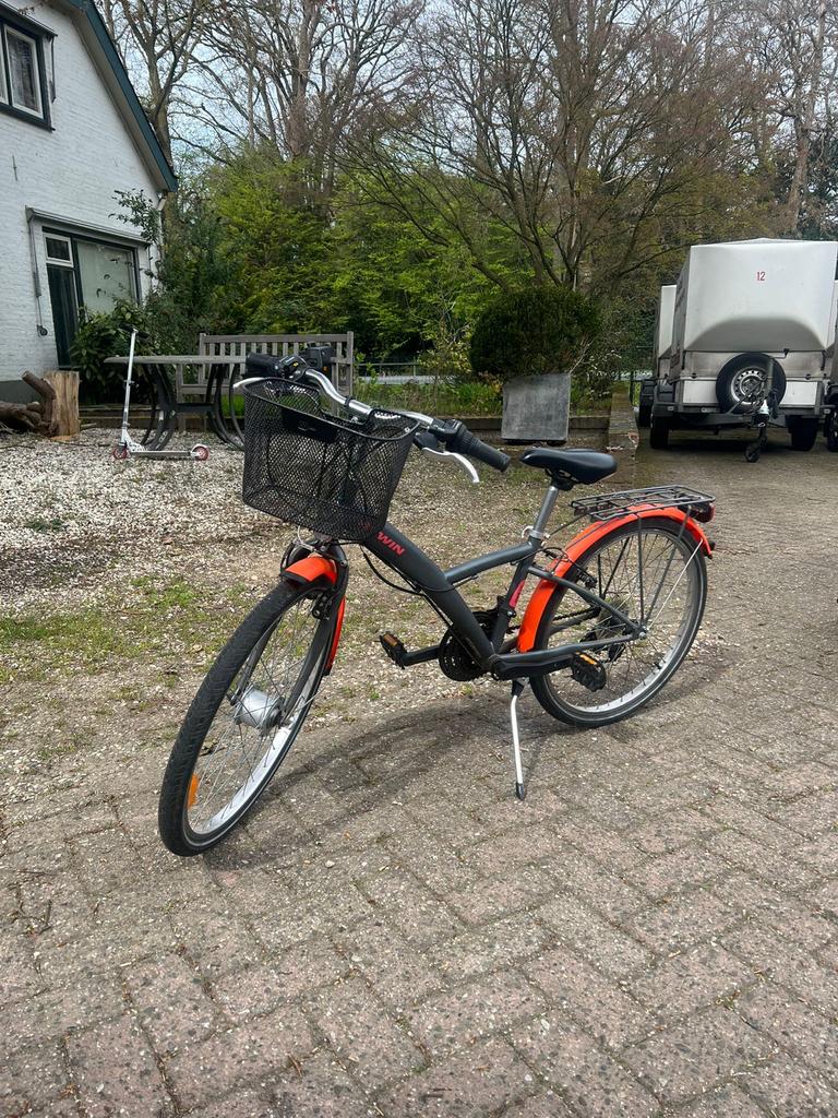 B-Twin 24” fiets 9-12 jaar, Fietsen en Brommers, Fietsen | Jongens, Ophalen, Gebruikt, 24 inch, Versnellingen