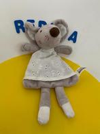 311 tiamo doekje muis grijs met wit jurkje, Ophalen of Verzenden, Zo goed als nieuw, Overige typen