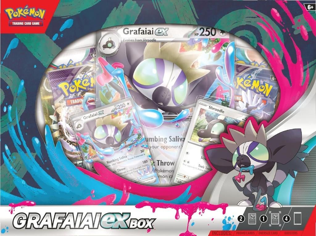 Pokémon Grafaiai EX Collection Box, Ophalen of Verzenden, Nieuw, Boosterbox, Foil