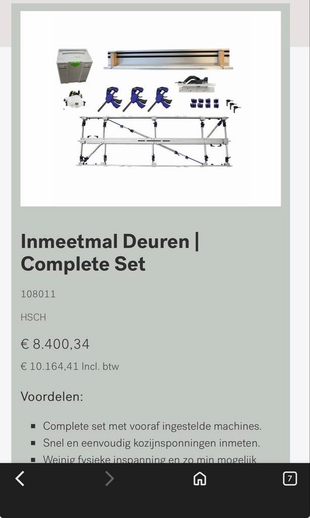 HMB Inmeetmal compleet - uitstekende staat, Ophalen, Zo goed als nieuw