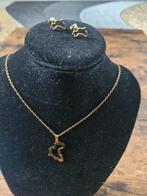 Eiland ketting Met oorbellen van roestvrij staal hh, Overige materialen, Onbekend, Nieuw, Ophalen of Verzenden