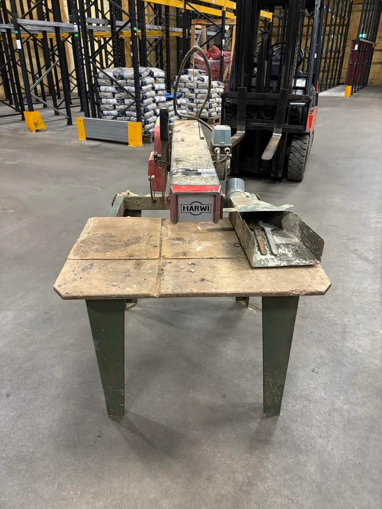 Harwi Afkortzaag - Robuuste Industriële Zaagmachine, Doe-het-zelf en Verbouw, Gereedschap | Zaagmachines, Ophalen, Gebruikt, 70 mm of meer