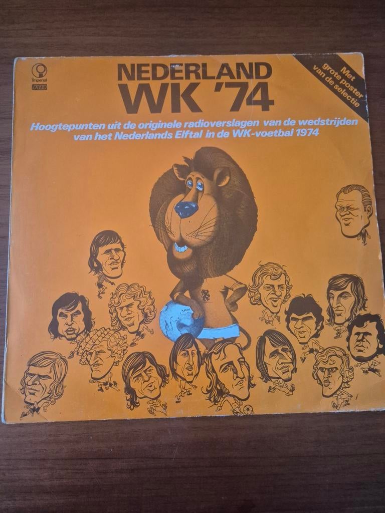 Nederland WK '74 vinyl, Ophalen of Verzenden