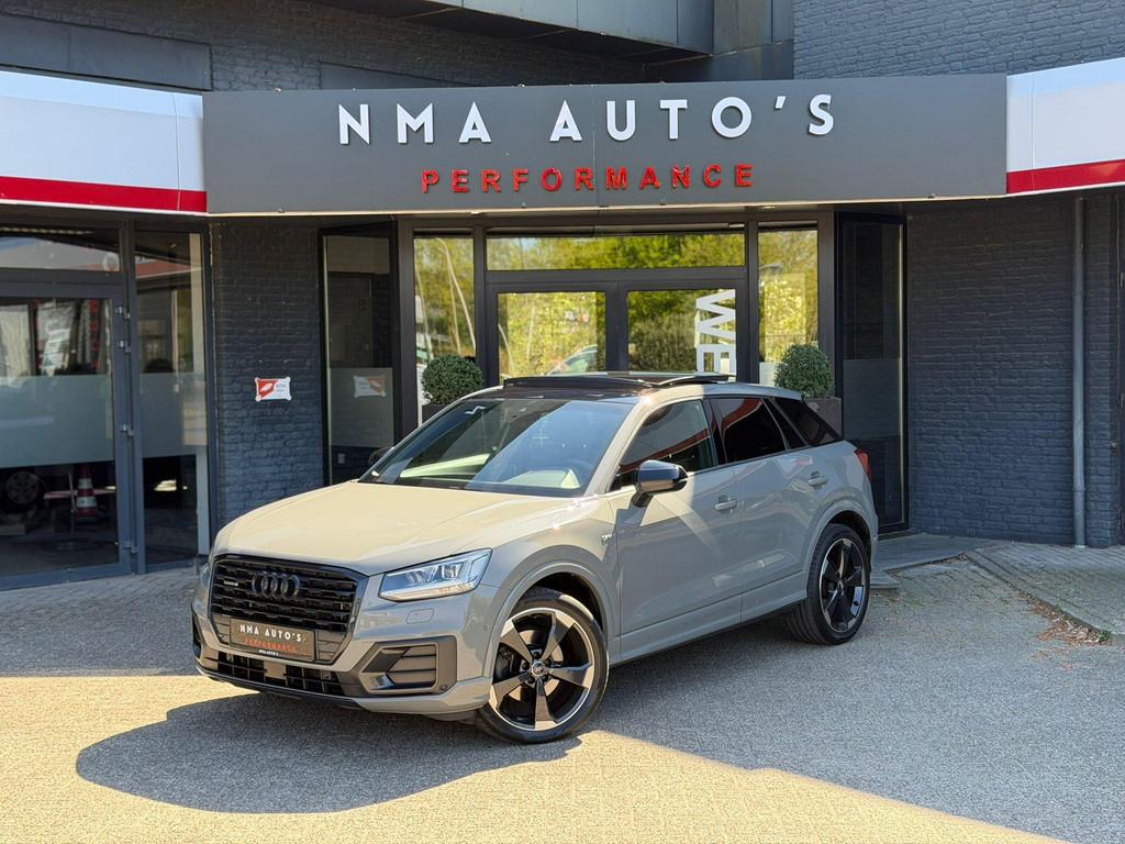 Audi Q2 40 TFSI quattro S-EDITION NARDO GRIJS/PANO/2X S-LINE, Auto's, Automaat, Parkeercamera, 15 km/l, Gebruikt