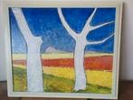 Henk Koolen schilderij bomen modern landschap, Ophalen