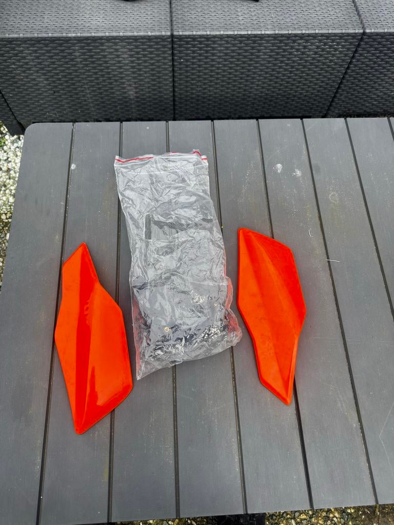 Handkappen voor Crosmotor / Brommer - Oranje, Ophalen, Gebruikt, Overige typen