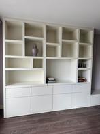 Wandmeubel / vakkenkast compleet met hoekbank., Ophalen, Zo goed als nieuw, 25 tot 50 cm, 200 cm of meer