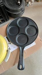 Aga koekenpan eieren of pancakes, Ophalen of Verzenden, Zo goed als nieuw, Gietijzer, Koekenpan of Braadpan