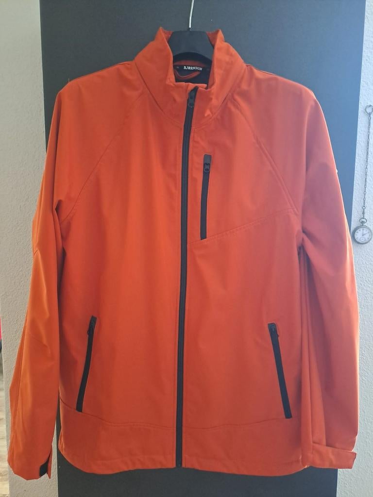 Bjornson Heren Softshell Jas Maat XL  Oranje, Maat 52/54 (L), Oranje, Ophalen of Verzenden, Gedragen