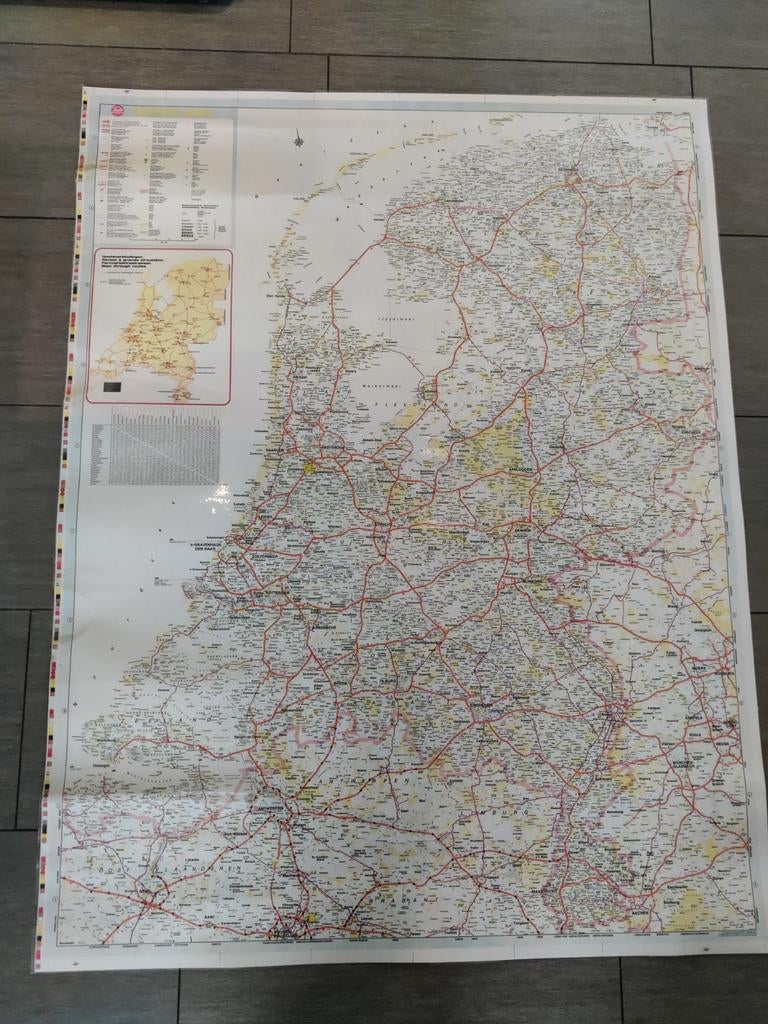 Falke Wegenkaart Nederland - geplastificeerd, Ophalen, 2000 tot heden, Nederland, Falke