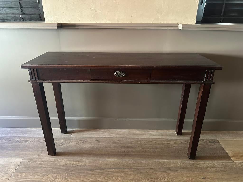 Sidetable koloniaal mahonie, Ophalen, 100 tot 150 cm, Koloniaal, Zo goed als nieuw