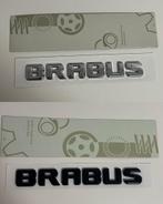 Brabus Mercedes Benz kofferbak Logo embleem zwart / chroom, Ophalen of Verzenden