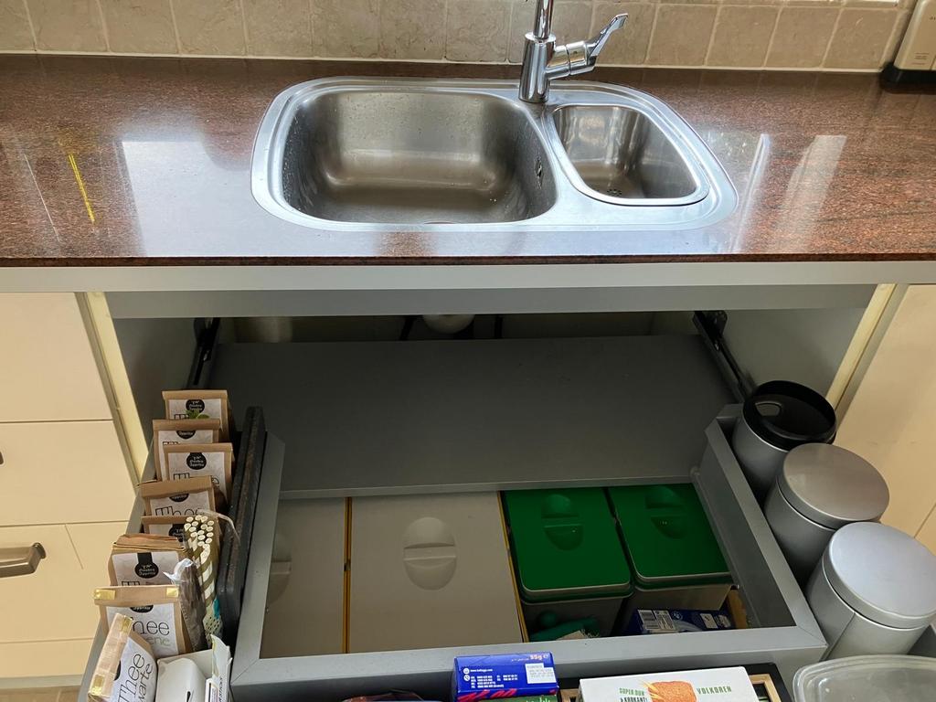 Complete keuken Composit met granieten blad, Ophalen, Gebruikt, Overige kleuren, Hoekkeuken