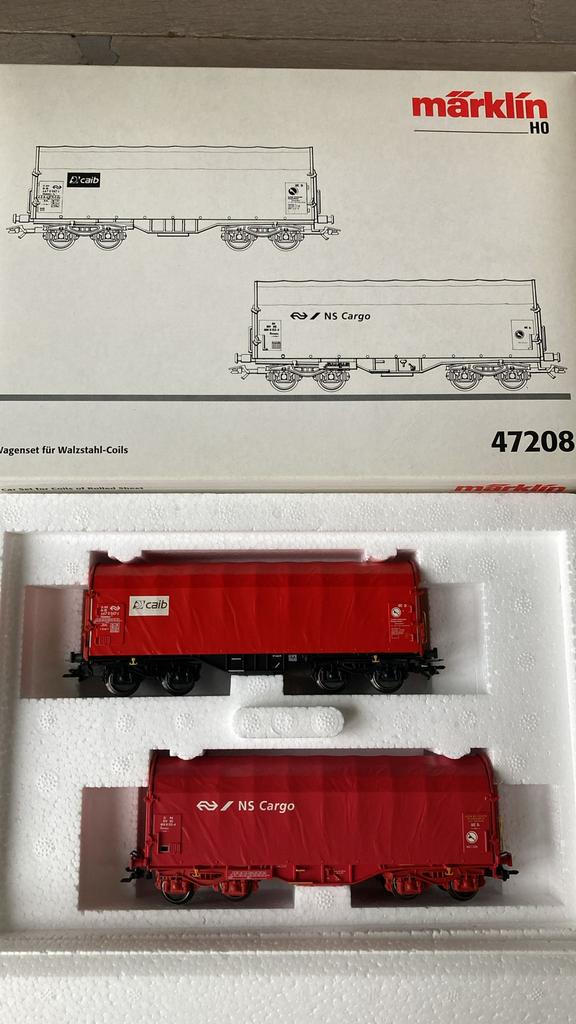 Marklin 47208 ho NS Cargo set wagons nieuwstaat, Hobby en Vrije tijd, Modeltreinen | H0, Wisselstroom, Treinset, Verzenden, Nieuw