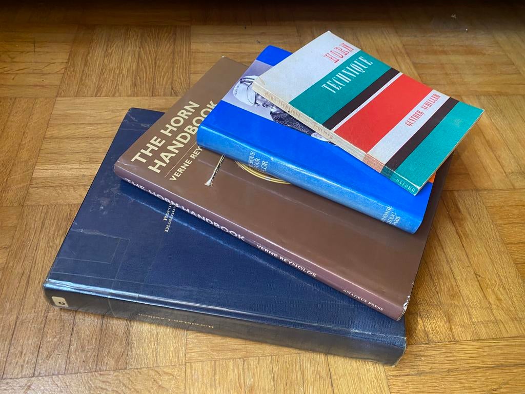 4 boeken over de Hoorn waldhoorn, Ophalen of Verzenden