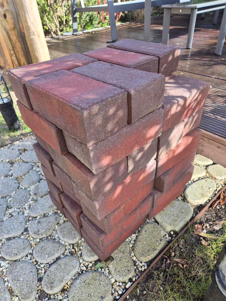 Straatbakstenen rood/paars, Tuin en Terras, Tegels en Klinkers, Ophalen, Nieuw