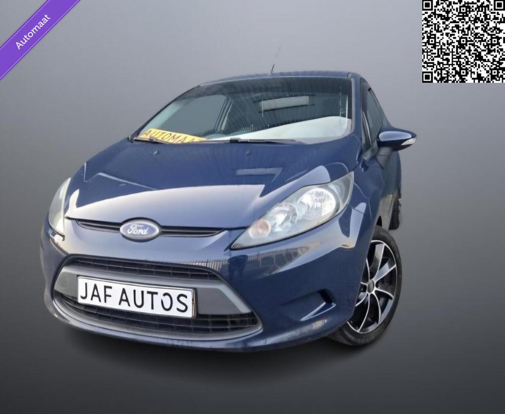 Ford Fiesta 1.4 16V Automaat Airco Cruise LMV Nw APK!, Euro 5, 15 km/l, 4 cilinders, Blauw
