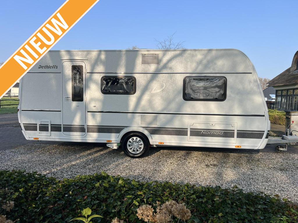 Dethleffs Nomad 490 EST *Mover*Airco*Voortent*, Caravans en Kamperen, Bedrijf, Treinzit, Tot en met 3, Overige typen