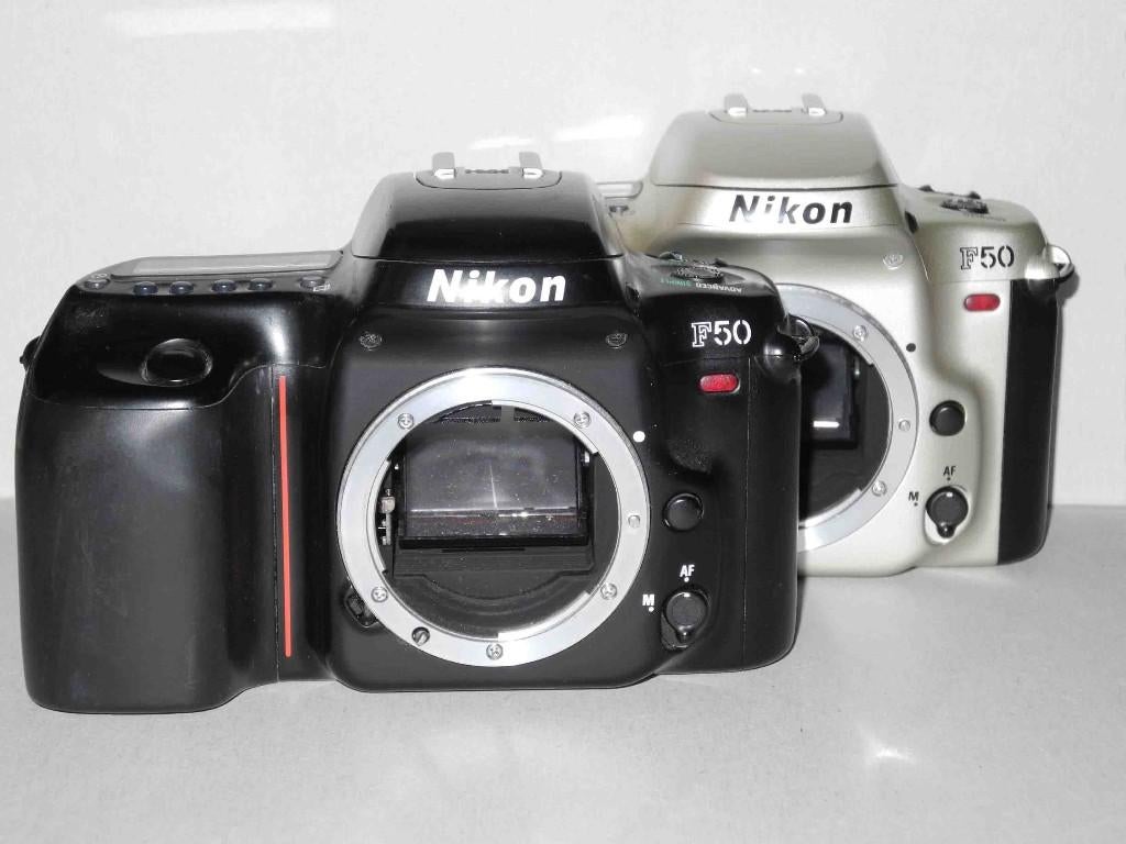Nikon F50 body 2x 1x Black 1x Zilver, Audio, Tv en Foto, Fotocamera's Analoog, Ophalen of Verzenden, Gebruikt, Spiegelreflex, Nikon