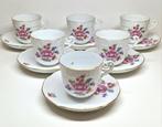 Herend koffieservies voor 6 Multicolor Nanking Bouquet decor, Antiek en Kunst, Ophalen of Verzenden
