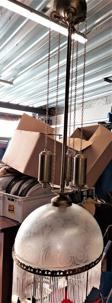 HANGLAMP, Ophalen, Zo goed als nieuw, Metaal, Minder dan 50 cm