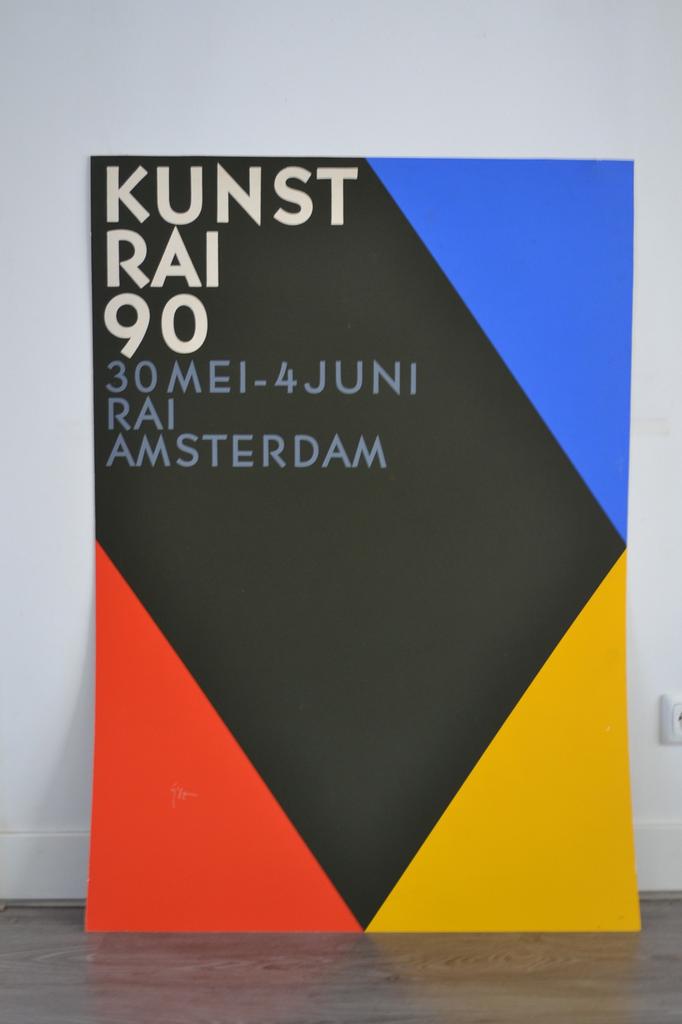 Kunst RAI 1990 affiche / Zeefdruk (Gielijn Escher), Ophalen of Verzenden