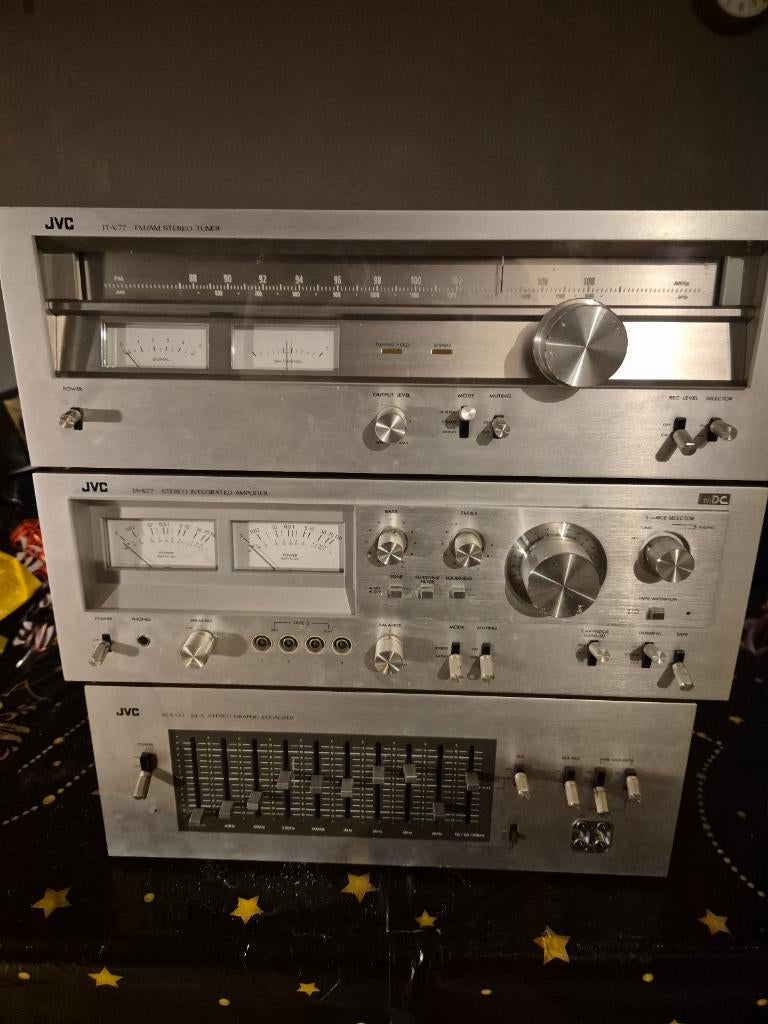Jvc ja-s77, jvc jt-v77, jvc sea-50 s.e.a, Audio, Tv en Foto, Versterkers en Receivers, Ophalen of Verzenden, Gebruikt, JVC
